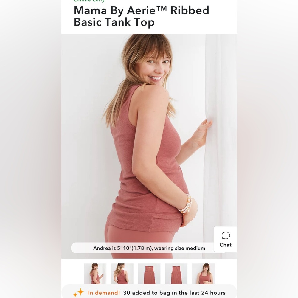 Aerie maternity tank, size small